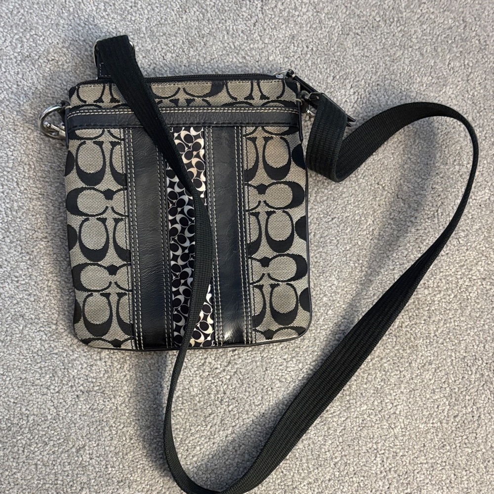 Black and Gray Crossbody Bag